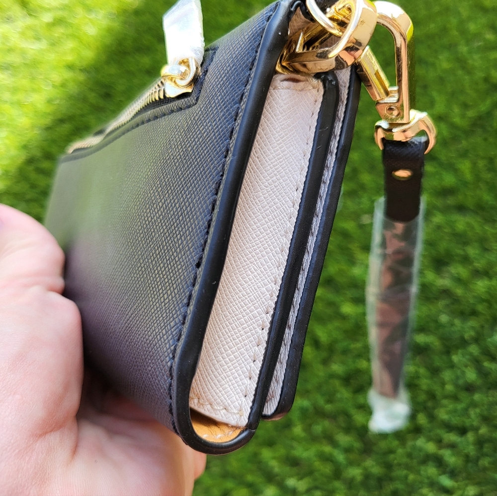 Zara Basic Collections Black Crossgrain Phone Wallet Wristlet/crossbody. - Picture 11 of 15